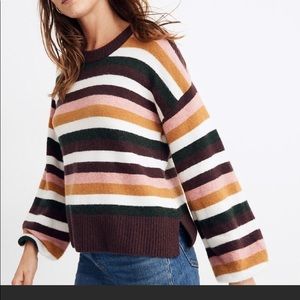 Madewell Striped Payton Pullover Sweater